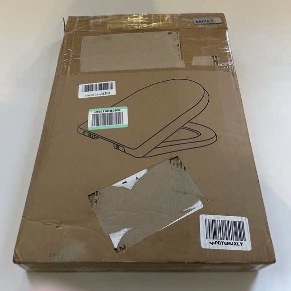 SADALAK Toilet Seat D Shape Soft Close Quick Release Toilet Seat Replacement‎ - Picture 1 of 6